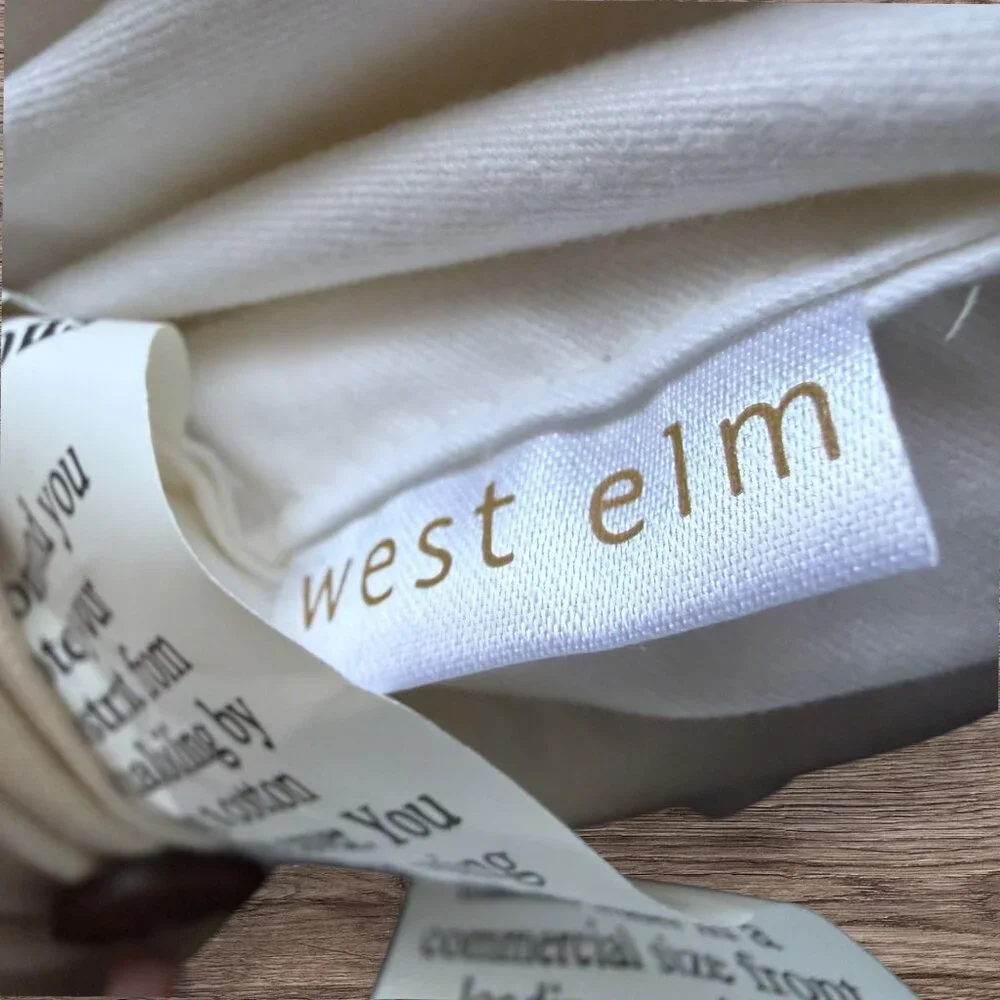 West Elm Pillow Set Down Filled Neutral Textured Organic Modern Quiet Luxury